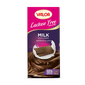 Valor Mléčná čokoláda 35 %, se sníženým obsahem laktózy 100 g 1+1 zdarma